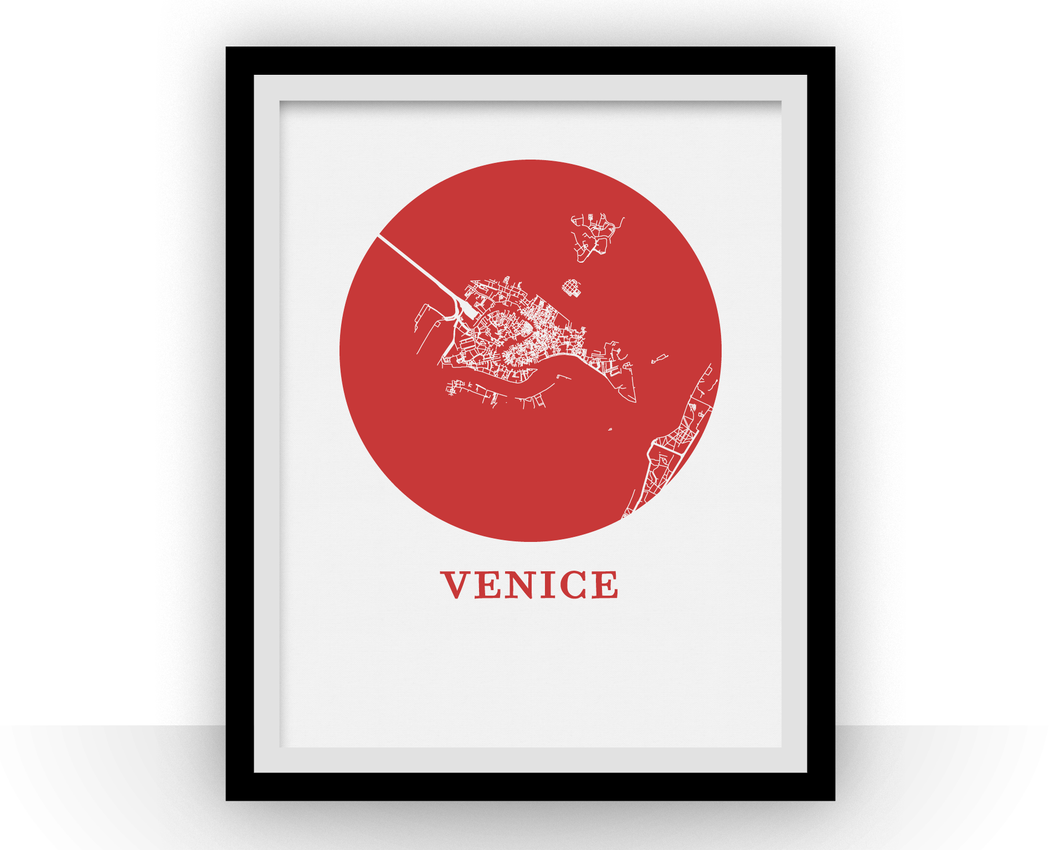 Venice Map Print - City Map Poster