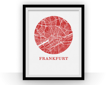 Load image into Gallery viewer, Frankfurt Map Print - City Map Poster
