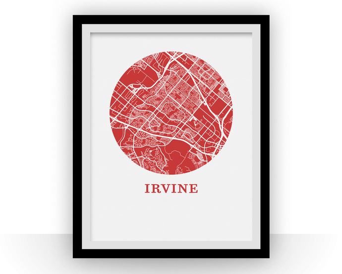 Irvine Map Print - City Map Poster