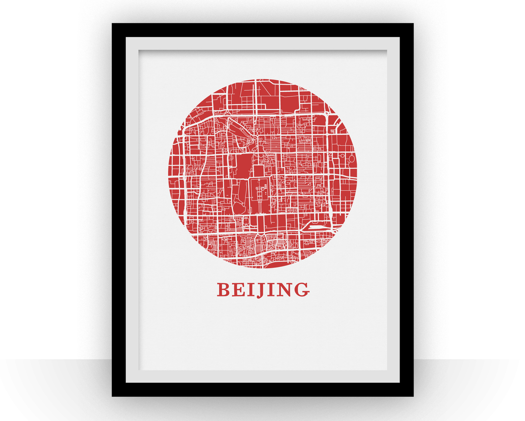 Beijing Map Print - City Map Poster