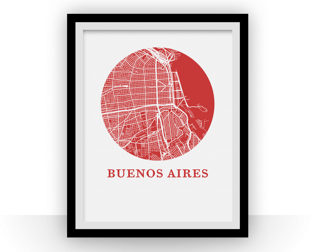 Buenos Aires Map Print - City Map Poster
