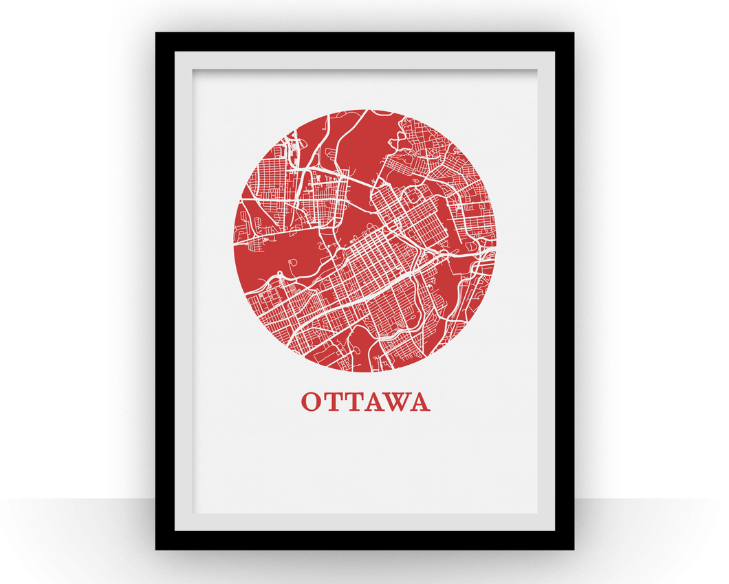 Ottawa Map Print - City Map Poster