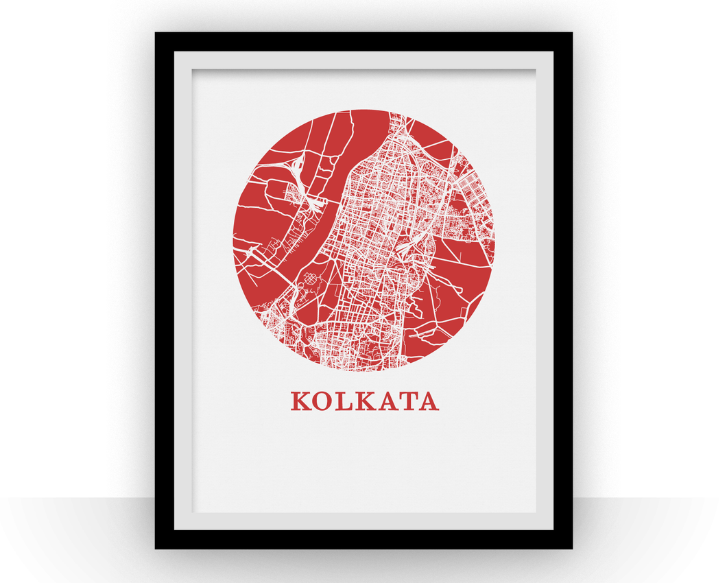 Kolkata Map Print - City Map Poster