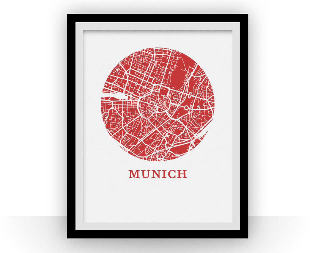 Munich Map Print - City Map Poster