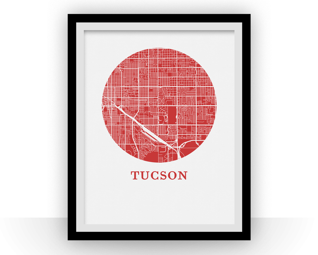 Tucson Map Print - City Map Poster
