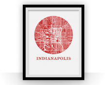Charger l&#39;image dans la galerie, Indianapolis Map Print - City Map Poster
