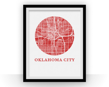 Charger l&#39;image dans la galerie, Oklahoma City Map Print - City Map Poster
