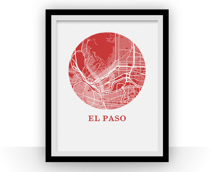 El Paso Map Print - City Map Poster