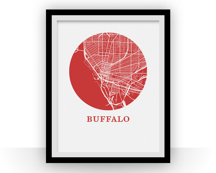 Buffalo Map Print - City Map Poster