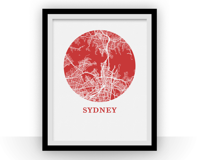 Sydney Map Print - City Map Poster