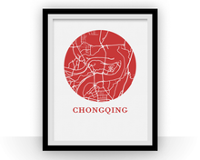 Load image into Gallery viewer, Chongqing Map Print - City Map Poster
