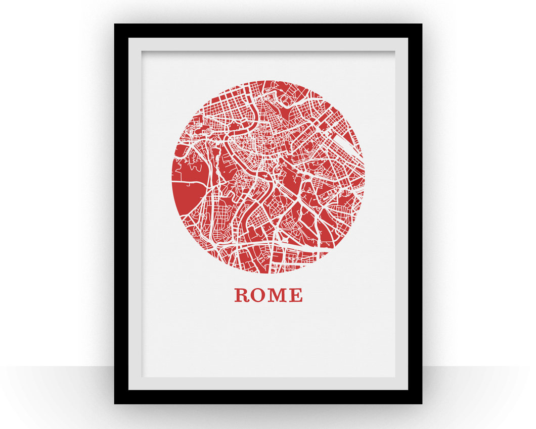 Rome Map Print - City Map Poster