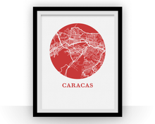 Load image into Gallery viewer, Caracas Map Print - City Map Poster
