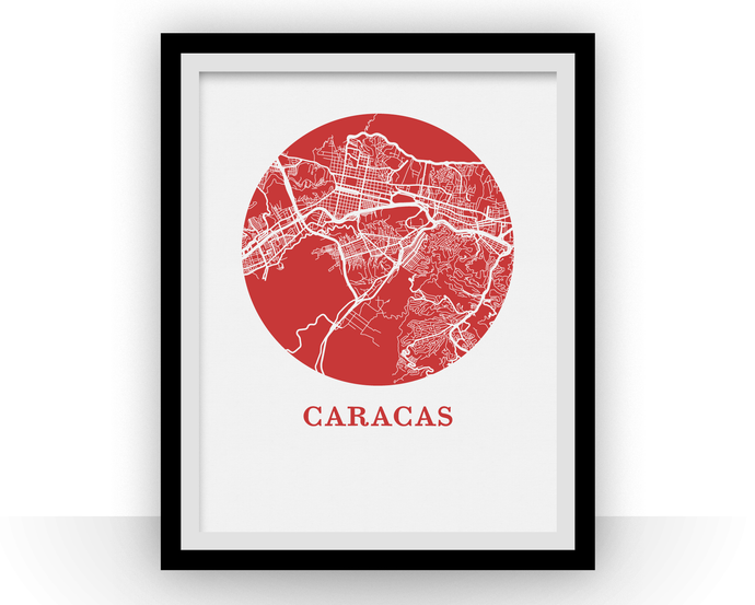 Caracas Map Print - City Map Poster