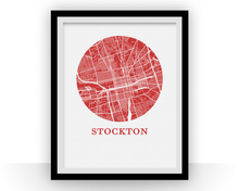 Load image into Gallery viewer, Stockton Map Print - City Map Poster
