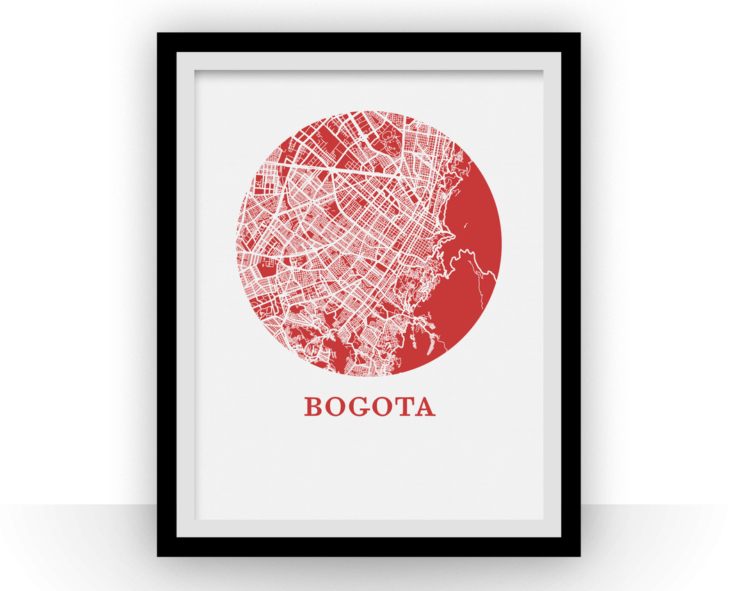 Bogota Map Print - City Map Poster