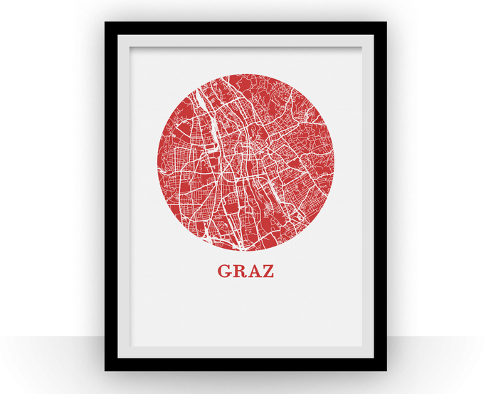 Graz Map Print - City Map Poster