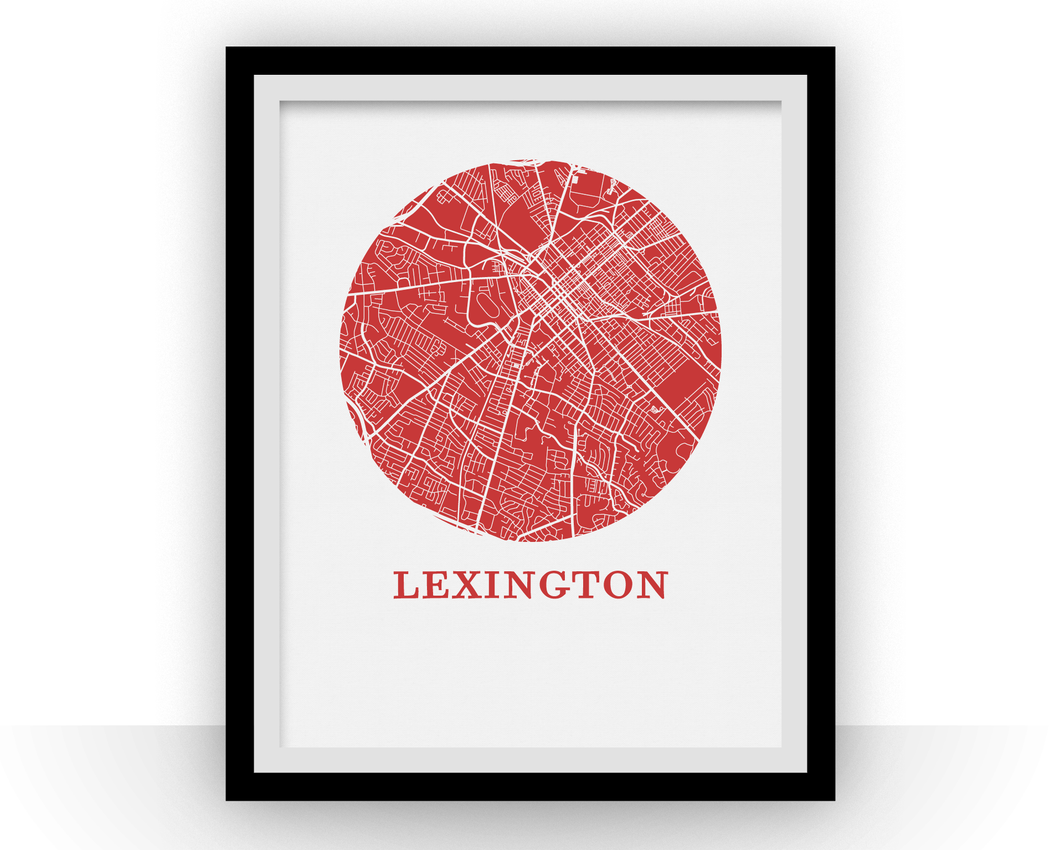 Lexington Map Print - City Map Poster