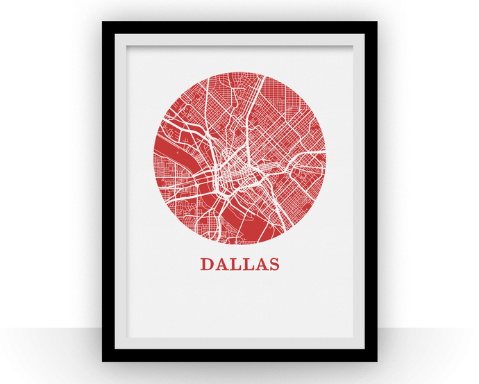 Dallas Map Print - City Map Poster