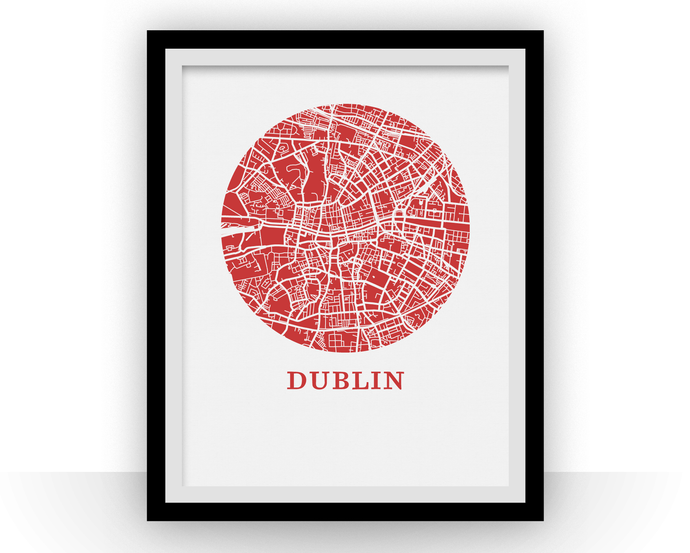 Dublin Map Print - City Map Poster