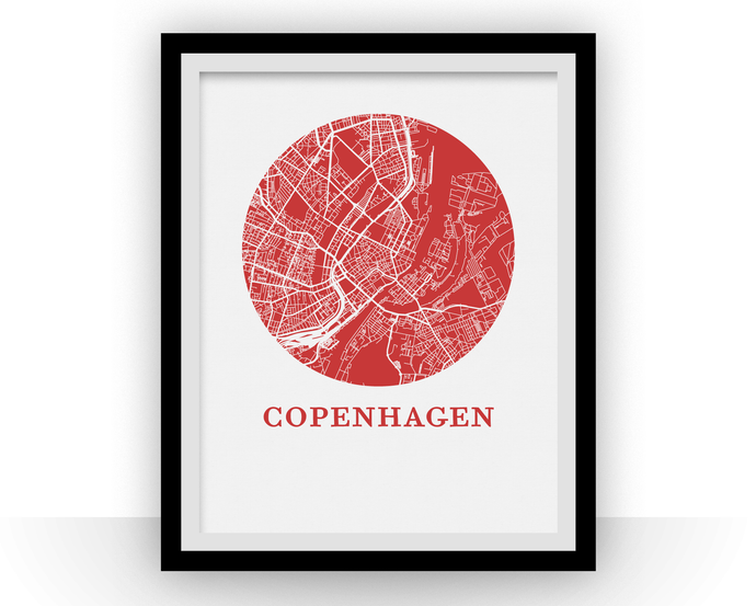 Copenhagen Map Print - City Map Poster