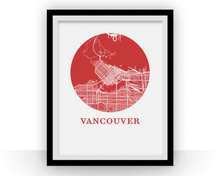 Charger l&#39;image dans la galerie, Vancouver Map Print - City Map Poster
