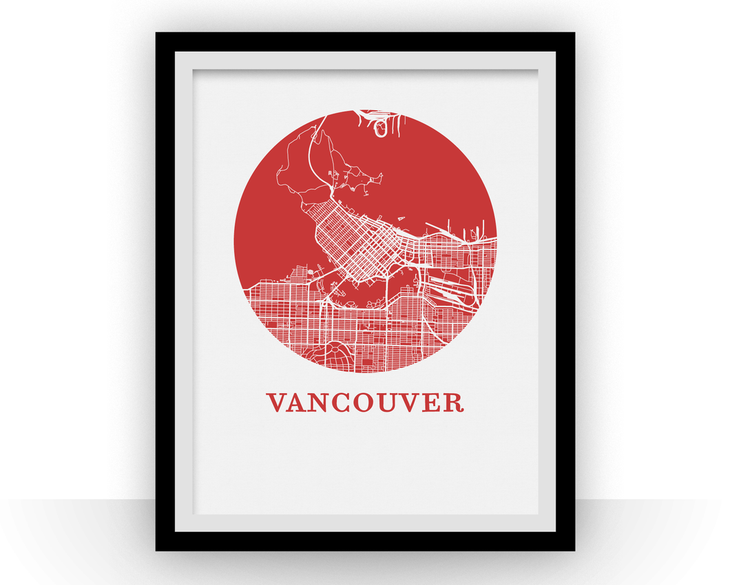 Vancouver Map Print - City Map Poster