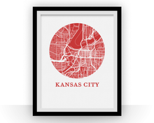 Load image into Gallery viewer, Kansas City Map Print - City Map Poster
