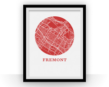 Load image into Gallery viewer, Fremont Map Print - City Map Poster
