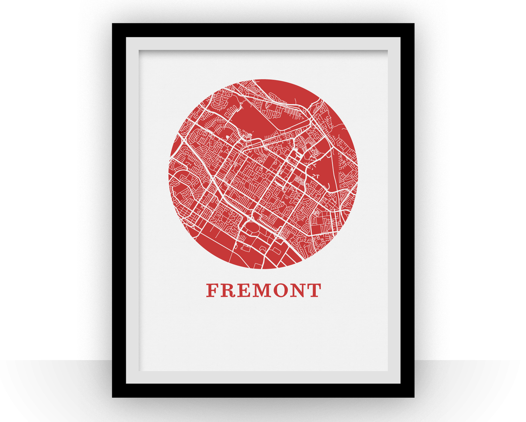Fremont Map Print - City Map Poster