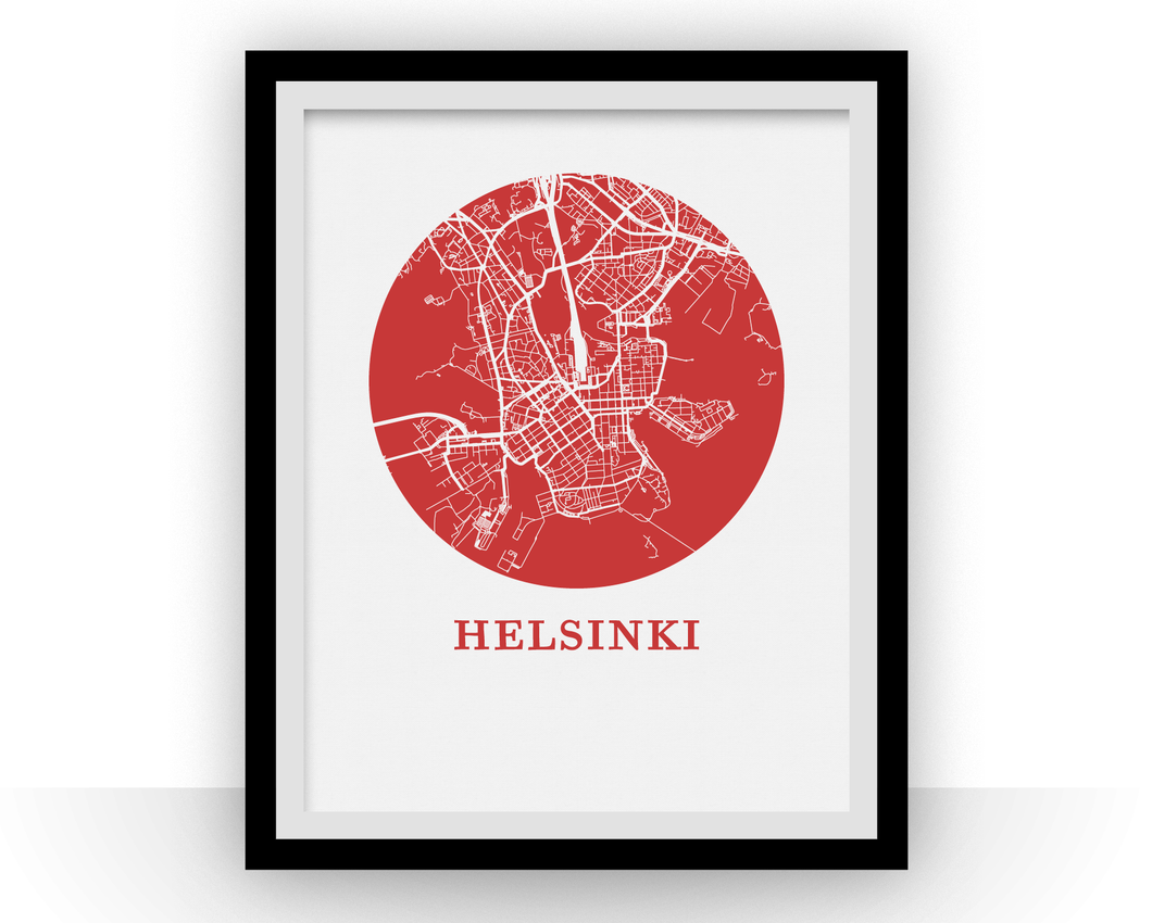 Helsinki Map Print - City Map Poster