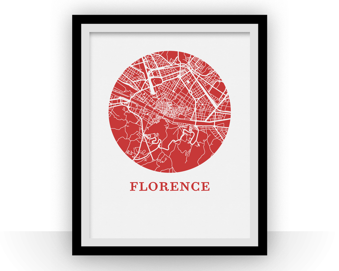 Florence Map Print - City Map Poster