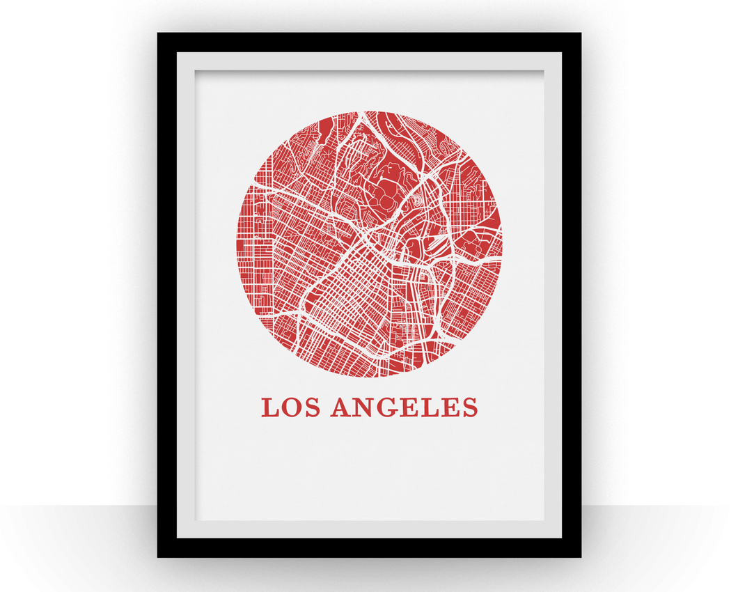 Los Angeles Map Print - City Map Poster