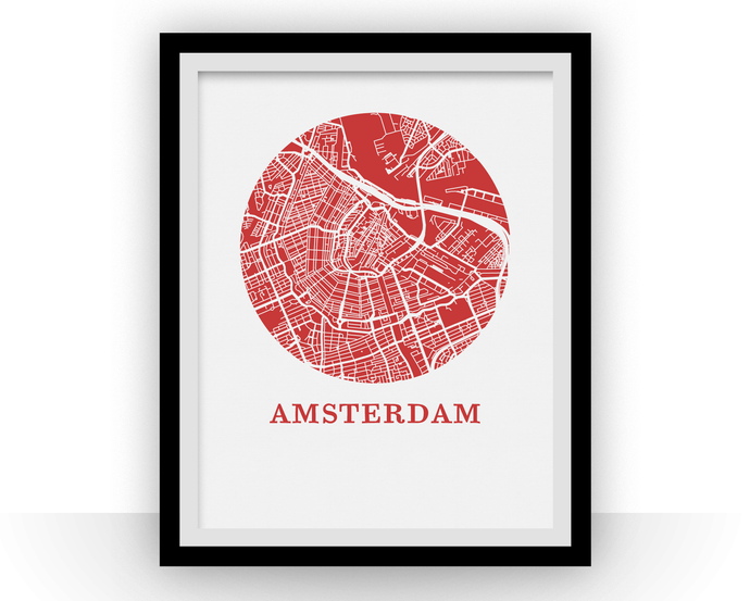 Amsterdam Map Print - City Map Poster