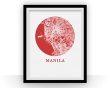 Charger l&#39;image dans la galerie, Manila Map Print - City Map Poster

