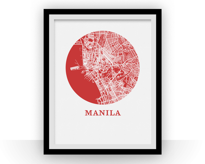 Manila Map Print - City Map Poster