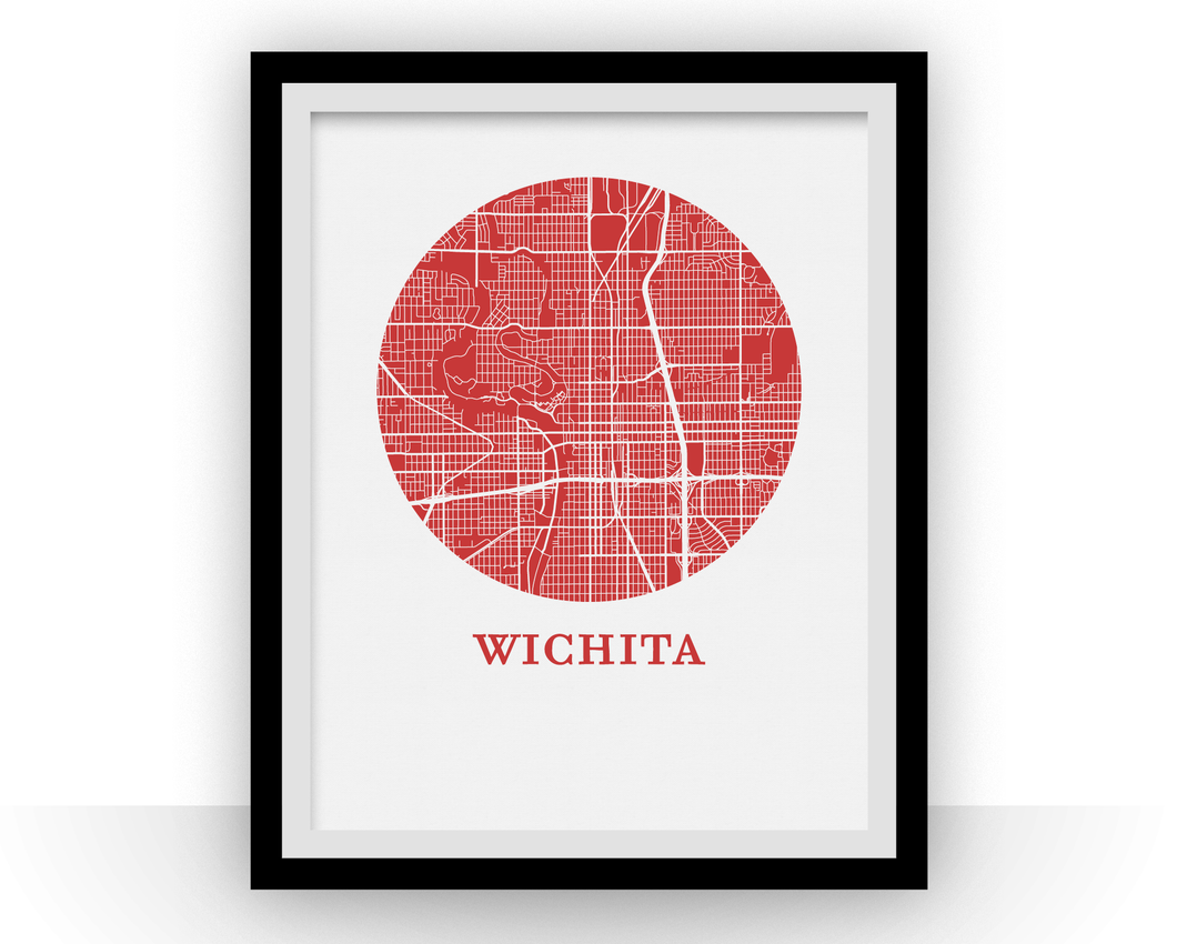 Wichita Map Print - City Map Poster