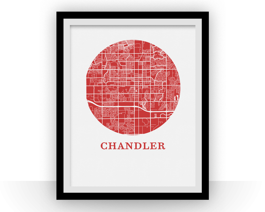 Chandler Map Print - City Map Poster