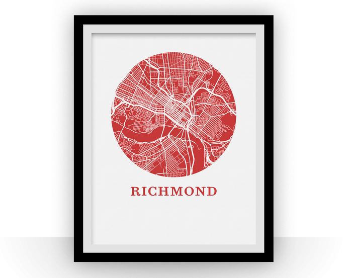 Richmond Map Print - City Map Poster