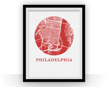 Load image into Gallery viewer, Philadelphia Map Print - City Map Poster
