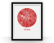 Charger l&#39;image dans la galerie, York Map Print - City Map Poster
