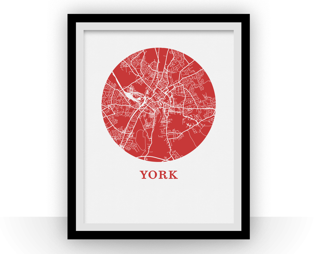 York Map Print - City Map Poster