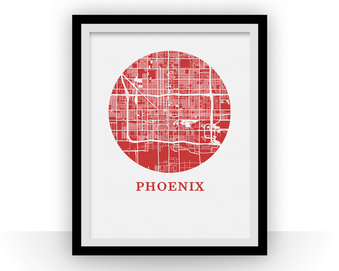 Phoenix Map Print - City Map Poster