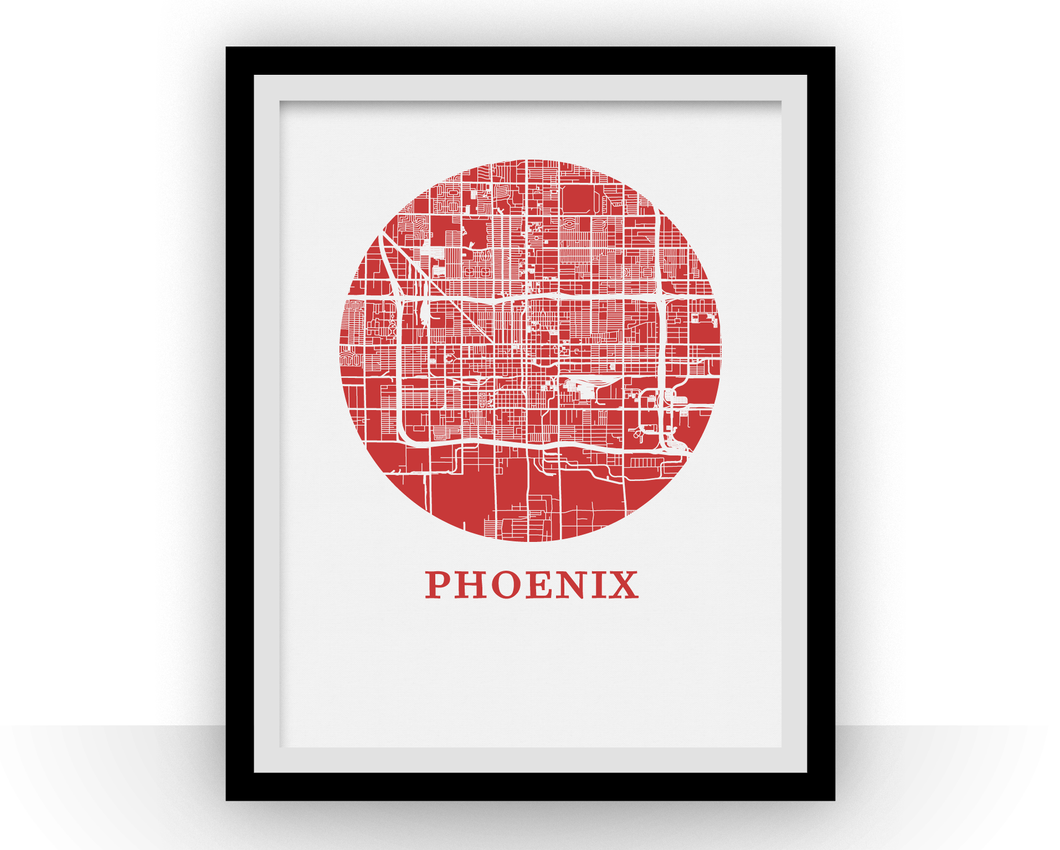 Phoenix Map Print - City Map Poster
